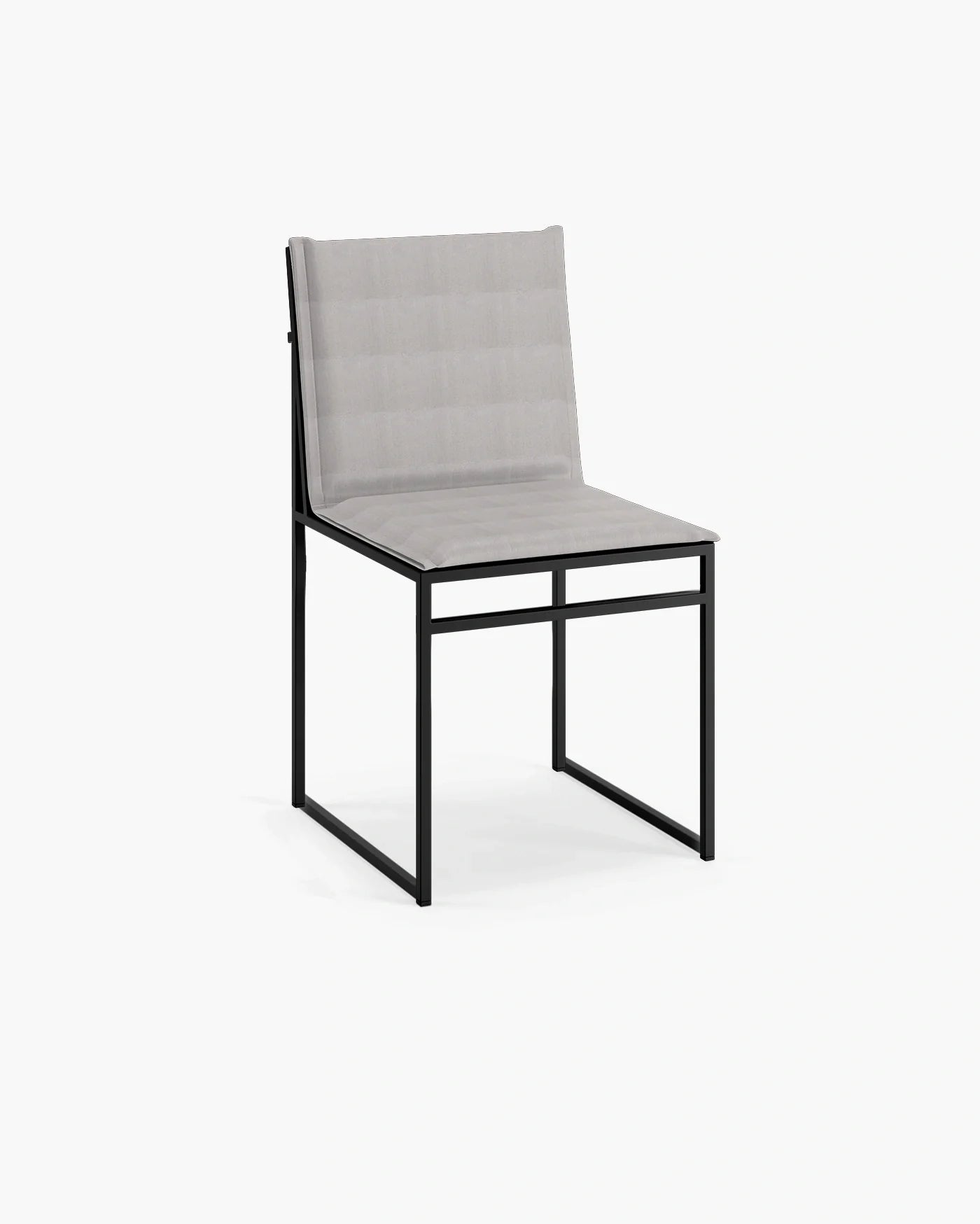 Isa outdoor chair in black with marble acrylic finish, ideal for modern Scandinavian design.